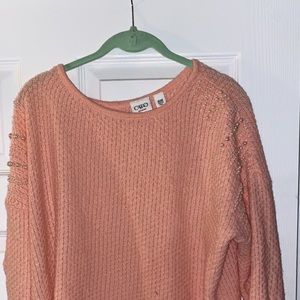 Pink jewles sweater